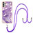 Coque Silicone Motif Fantaisie Souple Couleur Unie Etui Housse avec Laniere Strap Y05B pour Samsung Galaxy A13 4G Petit