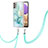 Coque Silicone Motif Fantaisie Souple Couleur Unie Etui Housse avec Laniere Strap Y05B pour Samsung Galaxy A23 4G Petit