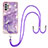 Coque Silicone Motif Fantaisie Souple Couleur Unie Etui Housse avec Laniere Strap Y05B pour Samsung Galaxy A32 4G Petit