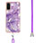 Coque Silicone Motif Fantaisie Souple Couleur Unie Etui Housse avec Laniere Strap Y05B pour Samsung Galaxy S20 5G Petit