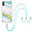 Coque Silicone Motif Fantaisie Souple Couleur Unie Etui Housse avec Laniere Strap Y05B pour Xiaomi Redmi 9A Petit