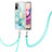 Coque Silicone Motif Fantaisie Souple Couleur Unie Etui Housse avec Laniere Strap Y05B pour Xiaomi Redmi Note 10 4G Vert