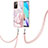 Coque Silicone Motif Fantaisie Souple Couleur Unie Etui Housse avec Laniere Strap Y05B pour Xiaomi Redmi Note 11 4G (2021) Petit