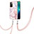 Coque Silicone Motif Fantaisie Souple Couleur Unie Etui Housse avec Laniere Strap Y05B pour Xiaomi Redmi Note 11 Pro+ Plus 5G Petit