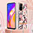 Coque Silicone Motif Fantaisie Souple Couleur Unie Etui Housse avec Laniere Strap Y06B pour Oppo F19 Pro+ Plus 5G Petit