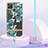 Coque Silicone Motif Fantaisie Souple Couleur Unie Etui Housse avec Laniere Strap Y06B pour Realme C25Y India Petit