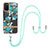 Coque Silicone Motif Fantaisie Souple Couleur Unie Etui Housse avec Laniere Strap Y06B pour Samsung Galaxy A02s Petit