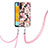 Coque Silicone Motif Fantaisie Souple Couleur Unie Etui Housse avec Laniere Strap Y06B pour Samsung Galaxy A13 5G Petit