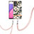 Coque Silicone Motif Fantaisie Souple Couleur Unie Etui Housse avec Laniere Strap Y06B pour Samsung Galaxy A33 5G Petit