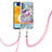 Coque Silicone Motif Fantaisie Souple Couleur Unie Etui Housse avec Laniere Strap Y06B pour Samsung Galaxy A52s 5G Petit