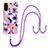 Coque Silicone Motif Fantaisie Souple Couleur Unie Etui Housse avec Laniere Strap Y06B pour Samsung Galaxy S20 5G Petit