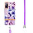 Coque Silicone Motif Fantaisie Souple Couleur Unie Etui Housse avec Laniere Strap Y06B pour Samsung Galaxy S20 FE 4G Petit