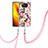 Coque Silicone Motif Fantaisie Souple Couleur Unie Etui Housse avec Laniere Strap Y06B pour Xiaomi Poco X3 NFC Rose