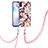 Coque Silicone Motif Fantaisie Souple Couleur Unie Etui Housse avec Laniere Strap Y06B pour Xiaomi Redmi 9AT Petit