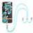 Coque Silicone Motif Fantaisie Souple Couleur Unie Etui Housse avec Laniere Strap Y06B pour Xiaomi Redmi 9i Petit