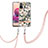Coque Silicone Motif Fantaisie Souple Couleur Unie Etui Housse avec Laniere Strap Y06B pour Xiaomi Redmi Note 10S 4G Petit