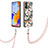 Coque Silicone Motif Fantaisie Souple Couleur Unie Etui Housse avec Laniere Strap Y06B pour Xiaomi Redmi Note 11 Pro 4G Petit