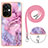 Coque Silicone Motif Fantaisie Souple Couleur Unie Etui Housse avec Laniere Strap Y07B pour OnePlus Nord CE 3 5G Petit