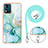 Coque Silicone Motif Fantaisie Souple Couleur Unie Etui Housse avec Laniere Strap YB1 pour Motorola Moto E13 Petit