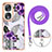 Coque Silicone Motif Fantaisie Souple Couleur Unie Etui Housse avec Laniere Strap YB3 pour Huawei Honor 90 5G Petit