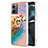 Coque Silicone Motif Fantaisie Souple Couleur Unie Etui Housse avec Laniere Strap YB3 pour Motorola Moto G14 Mixte