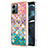 Coque Silicone Motif Fantaisie Souple Couleur Unie Etui Housse avec Laniere Strap YB3 pour Motorola Moto G14 Petit