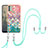 Coque Silicone Motif Fantaisie Souple Couleur Unie Etui Housse avec Laniere Strap YB3 pour Nokia C31 Colorful