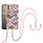 Coque Silicone Motif Fantaisie Souple Couleur Unie Etui Housse avec Laniere Strap YB3 pour Nokia C31 Petit