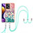 Coque Silicone Motif Fantaisie Souple Couleur Unie Etui Housse avec Laniere Strap YB3 pour Xiaomi Poco F5 5G Colorful