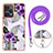 Coque Silicone Motif Fantaisie Souple Couleur Unie Etui Housse avec Laniere Strap YB3 pour Xiaomi Poco F5 5G Petit