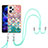 Coque Silicone Motif Fantaisie Souple Couleur Unie Etui Housse avec Laniere Strap YB3 pour Xiaomi Redmi Note 12 Explorer Colorful