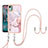 Coque Silicone Motif Fantaisie Souple Couleur Unie Etui Housse avec Laniere Strap YB5 pour Nokia C12 Petit