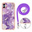 Coque Silicone Motif Fantaisie Souple Couleur Unie Etui Housse avec Laniere Strap YB5 pour Samsung Galaxy A04 4G Petit