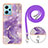 Coque Silicone Motif Fantaisie Souple Couleur Unie Etui Housse avec Laniere Strap YB5 pour Xiaomi Poco X5 5G Petit