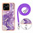 Coque Silicone Motif Fantaisie Souple Couleur Unie Etui Housse avec Laniere Strap YB5 pour Xiaomi Redmi 10 India Petit