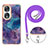 Coque Silicone Motif Fantaisie Souple Couleur Unie Etui Housse avec Laniere Strap YB7 pour Huawei Honor 90 5G Petit