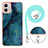 Coque Silicone Motif Fantaisie Souple Couleur Unie Etui Housse avec Laniere Strap YB7 pour Motorola Moto G53 5G Petit