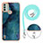 Coque Silicone Motif Fantaisie Souple Couleur Unie Etui Housse avec Laniere Strap YB7 pour Nokia C31 Petit