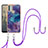 Coque Silicone Motif Fantaisie Souple Couleur Unie Etui Housse avec Laniere Strap YB7 pour Nokia C31 Petit