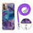 Coque Silicone Motif Fantaisie Souple Couleur Unie Etui Housse avec Laniere Strap YB7 pour Nokia G11 Petit