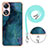 Coque Silicone Motif Fantaisie Souple Couleur Unie Etui Housse avec Laniere Strap YB7 pour Oppo A58 5G Petit