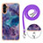 Coque Silicone Motif Fantaisie Souple Couleur Unie Etui Housse avec Laniere Strap YB7 pour Samsung Galaxy A04s Petit