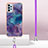Coque Silicone Motif Fantaisie Souple Couleur Unie Etui Housse avec Laniere Strap YB7 pour Samsung Galaxy A13 4G Petit