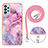 Coque Silicone Motif Fantaisie Souple Couleur Unie Etui Housse avec Laniere Strap YB7 pour Samsung Galaxy A32 5G Petit