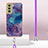 Coque Silicone Motif Fantaisie Souple Couleur Unie Etui Housse avec Laniere Strap YB7 pour Samsung Galaxy S21 FE 5G Petit