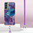 Coque Silicone Motif Fantaisie Souple Couleur Unie Etui Housse avec Laniere Strap YB7 pour Samsung Galaxy S22 5G Petit