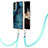 Coque Silicone Motif Fantaisie Souple Couleur Unie Etui Housse avec Laniere Strap YB7 pour Samsung Galaxy S24 5G Petit