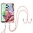 Coque Silicone Motif Fantaisie Souple Couleur Unie Etui Housse avec Laniere Strap YB7 pour Xiaomi Poco X5 5G Mixte