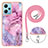 Coque Silicone Motif Fantaisie Souple Couleur Unie Etui Housse avec Laniere Strap YB7 pour Xiaomi Poco X5 5G Petit