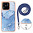 Coque Silicone Motif Fantaisie Souple Couleur Unie Etui Housse avec Laniere Strap YB7 pour Xiaomi Redmi 10 India Petit